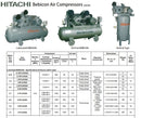 Hitachi 3.7P-14V5A Air Compressor with 5 Hp, 300 L, 415 V (Vertical) | Model : 3.7P-14V5A Air Compressor HITACHI 