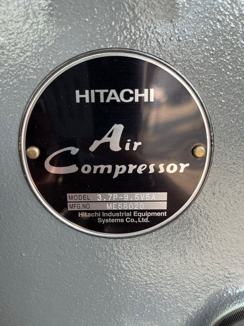 Hitachi 5hp 125L 415V Air compressor with pressure switch | Model : 3.7P-9.5V5A Air Compressor HITACHI 