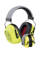 Honeywell Howard Leight 1035107-VS EarMuff VS120 High Visibility, Over the head + Folding | NRR 27db | Model : EM-VS120-HIVIS Earmuff Honeywell Howard Leight 