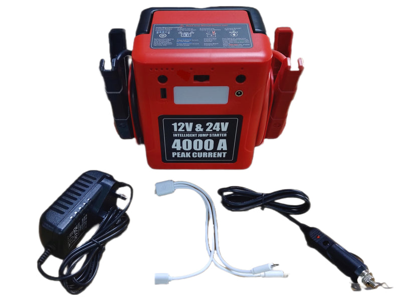 Intelligent Jump Starter 12v & 24v 4000A For Car | Model: JUMP-12V24V-4000A Jump Starter Aiko 