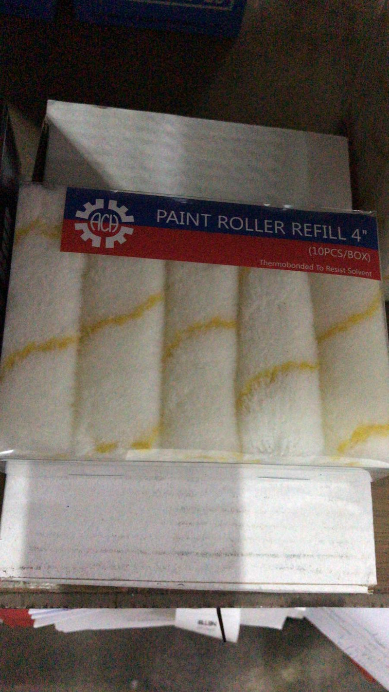 JI/Raffles 4" Roller Refill (Yellow Strip) | Model : PRR-JI004GY Paint Roller Refill JI 