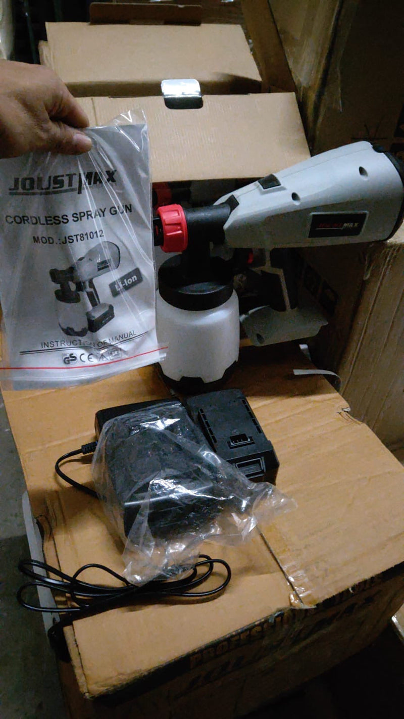 Joustmax 42V 2.0Ah Cordless Spray Gun with Battery and Charger | Model : SGE-JST81012 Cordless Spray Gun Joustmax 