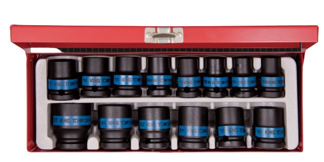 King Tony 1/2" 14pc Imp Socket Set 6p 10-27mm | Model : 4414MP Socket Set King Tony 