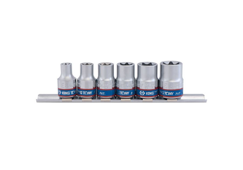 King Tony 3106PR 3/8" (E8-E18) Star Socket Set (6pcs) | Model : 3106PR Socket Set King Tony 