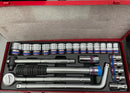 King Tony Socket Set 6p (10-32mm) 1/2" | Model : 4524MR Socket Set King Tony 