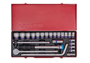 King Tony Socket Set 6p (10-32mm) 1/2" | Model : 4524MR Socket Set King Tony 