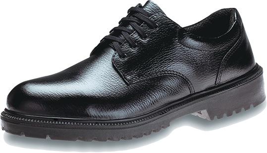 KING'S Black Leather Safety Shoe without Toe Cap | Model : SHOE-KJ404Z-R, UK Sizes : #4(37) - #12(47)