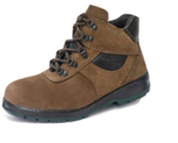 KING'S Dark Brown Nubuck Leather Laced Boots Safety Shoe | Model : KP993KW, UK Sizes : #6(40) - #10(44)