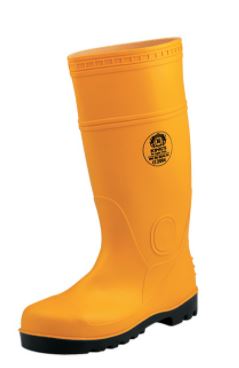KING'S Yellow PVC Boots with Steel Toe Cap and Steel Mid-sole W/Steel | Model : SHOE-KV20Y Waterproof PVC Boots KING'S 