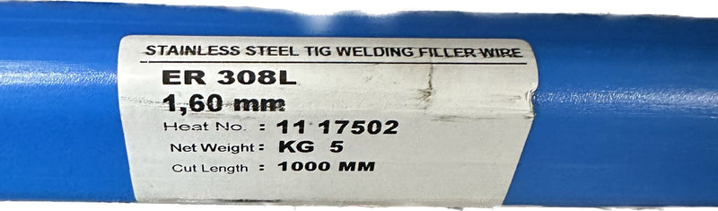 KTS-308L 1.6mm X 1m Tig Rod| Model: TR-308L-K16 Tig rod Aikchinhin 