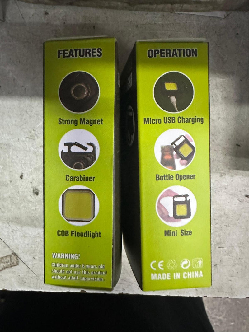 LED COB Rechargeable Keychain Light (Square) | Model : LED-COB-KC Led Rechargeable Lamp Aiko 