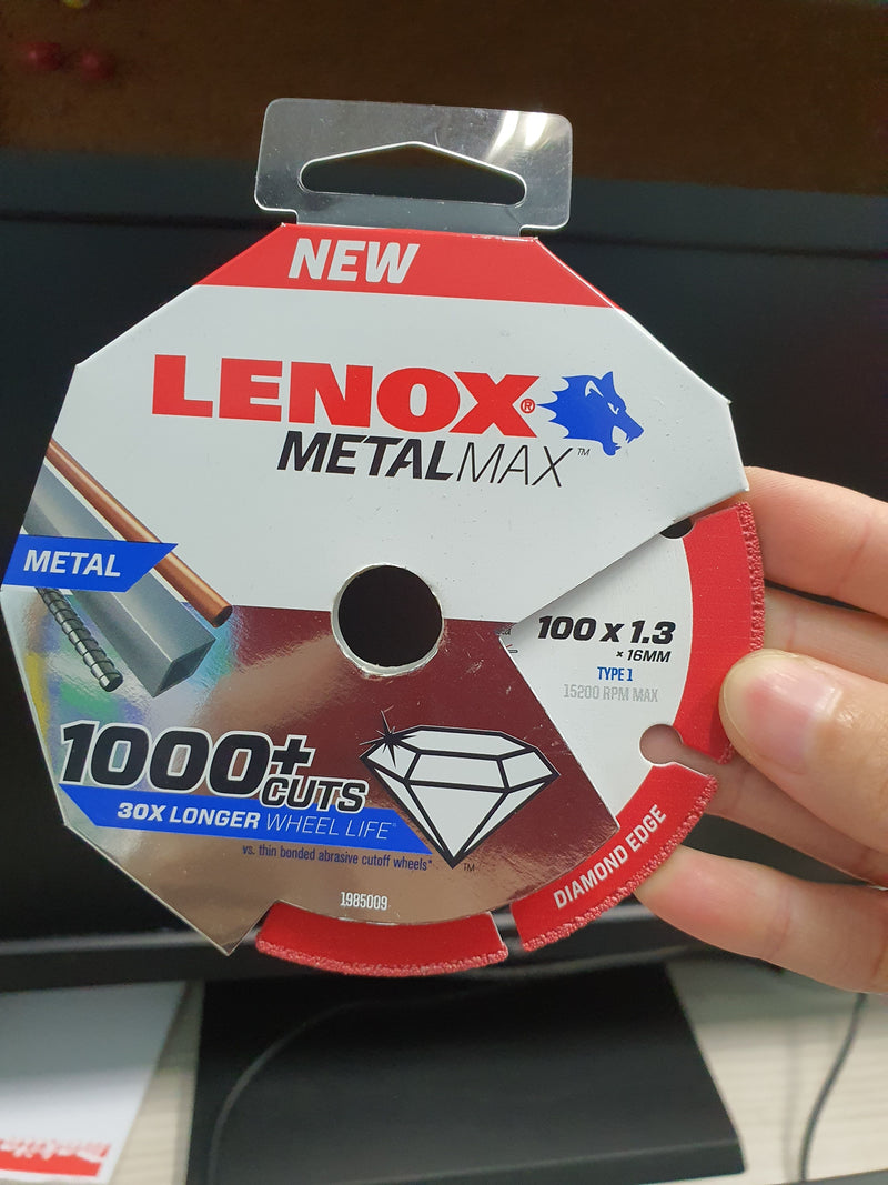 Lenox Metalmax Cut-Off Wheel 100Mm 4" (Ss) Lenox 