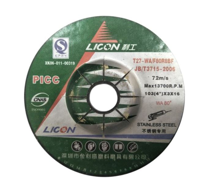 Licon 4" Grinding Disc for Stainless Steel - Aikchinhin