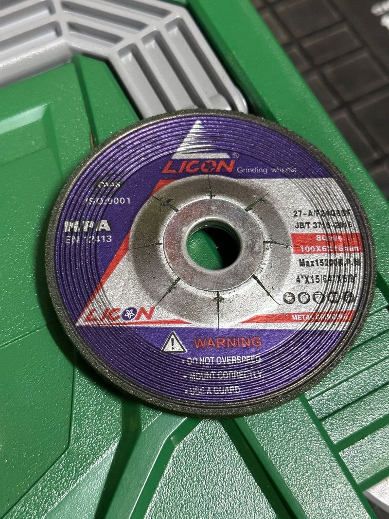 Licon Green Grinding Disc (4" x 6mm) Aikchinhin 