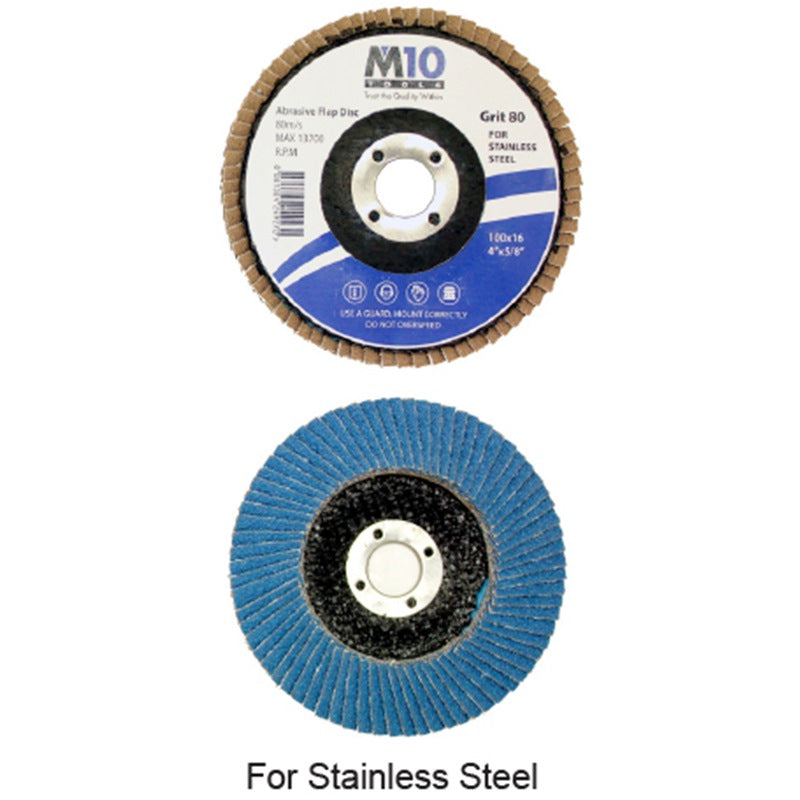 M10 100mm Flap Disc For Stainless Steel | Model : M10-019-056-0060 Flap Disc M10 