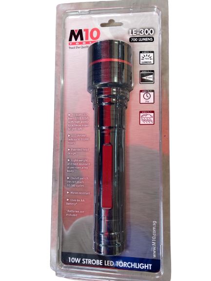 M10 10W Aluminum LED Flashlight LE-300 | Model : LED-MLE300 Flashlights M10 