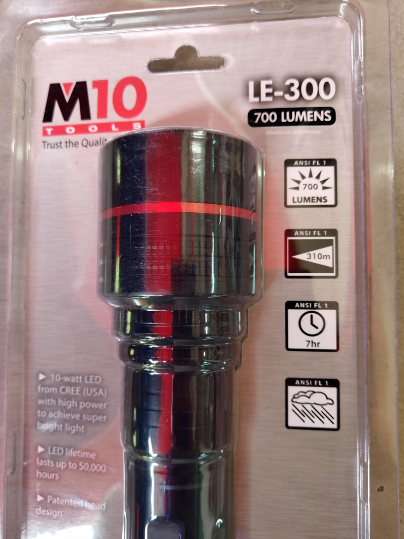 M10 10W Aluminum LED Flashlight LE-300 | Model : LED-MLE300 Flashlights M10 