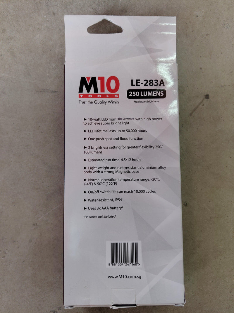 M10 10W LED Flashlight LE-283A | Model: LED-MLE283A Flashlights M10 