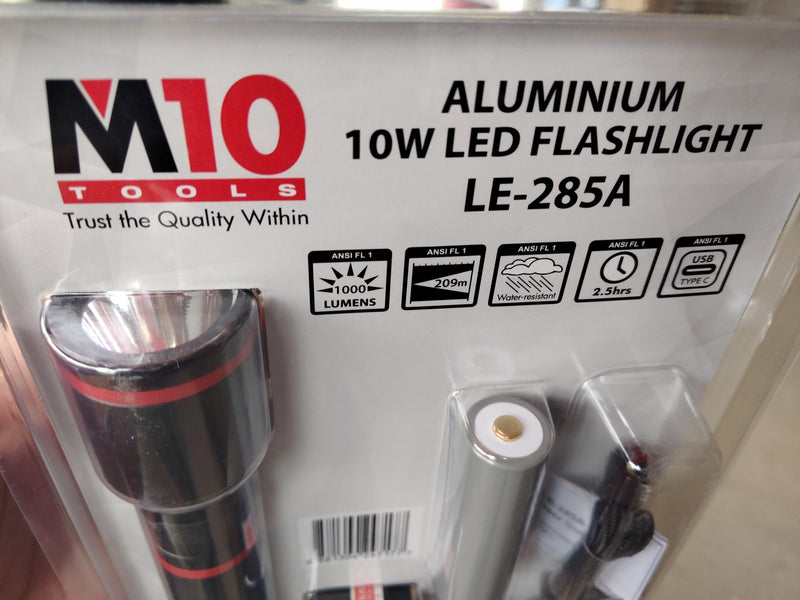 M10 10W LED Rechargeable Flashlight LE-285A (014-032-2855) | Model: LED-MLE285A Flashlights M10 