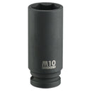M10 1/2" Dr 6pt Impact Deep Socket (Metric) | Model : M10-004-296-08 Impact Deep Socket M10 