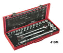 M10 1/2" Dr Socket Set 419M - Singapore | Model : 003-004-419 Socket Set M10 