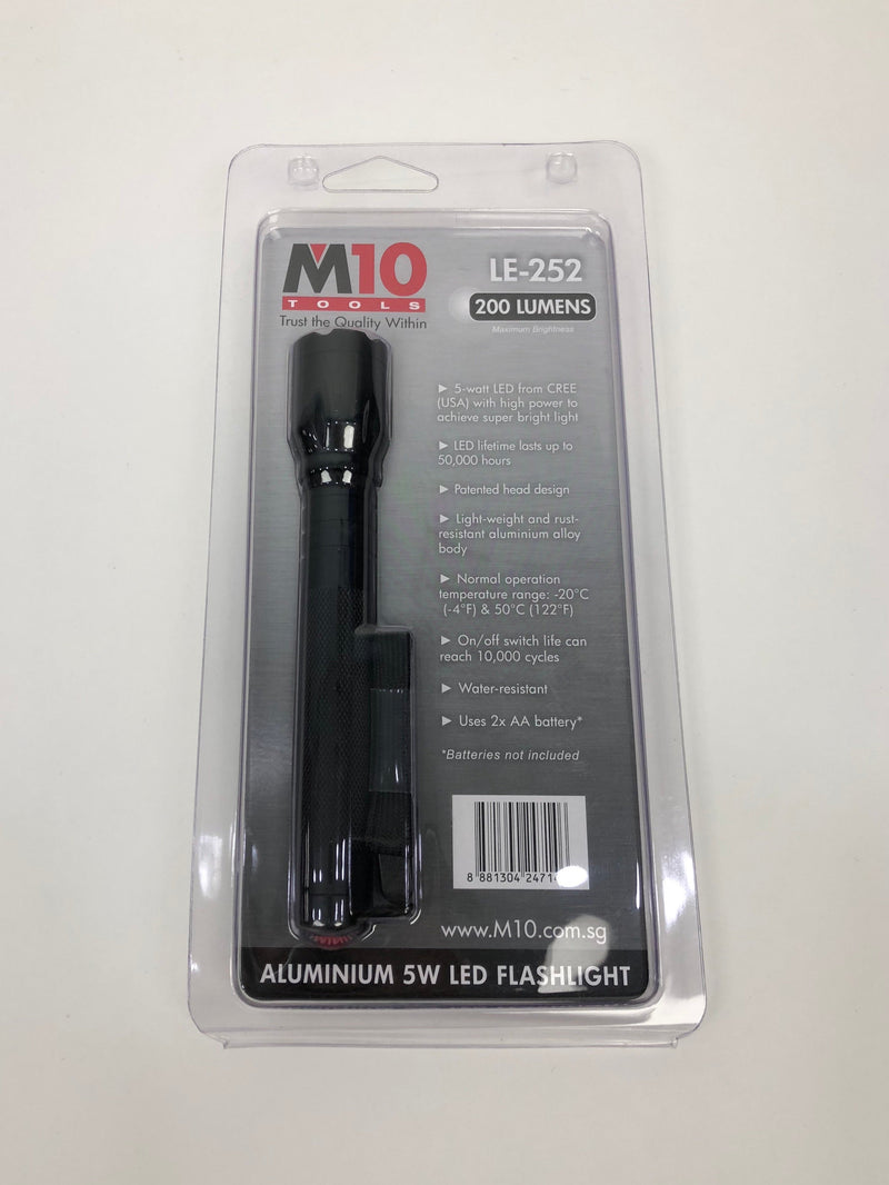 M10 5W 200 Lumens Aluminium LED Flash Light | Model : LED-MLE252 M10 