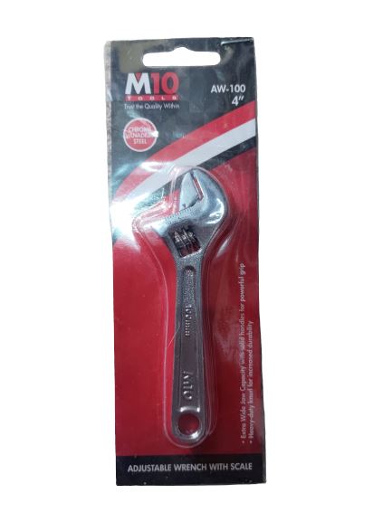 M10 Adjustable Wrench | Sizes : 4" - 24" | Model : ADJ-AW100 to ADJ-AW600 Adjustable Wrench M10 ADJ-AW100 (4”) 