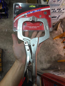 M10 C-Clamp Locking Plier (Swivel Pads) | Sizes : 6" (C-150), 9" (C-225), 11" (C-280), 14" (C-350), 18" (C-450), 24" (C-600) | Model : 008-380-0150 C Clamp Locking Plier M10 11" (C-280) 