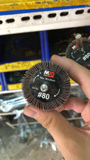 M10 Flap Wheel | Diameter : 25mm (1") - 63mm(2.5") | Grit No. : #60, #80, #120