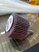 M10 Flap Wheel | Diameter : 25mm (1") - 63mm(2.5") | Grit No. : #60, #80, #120
