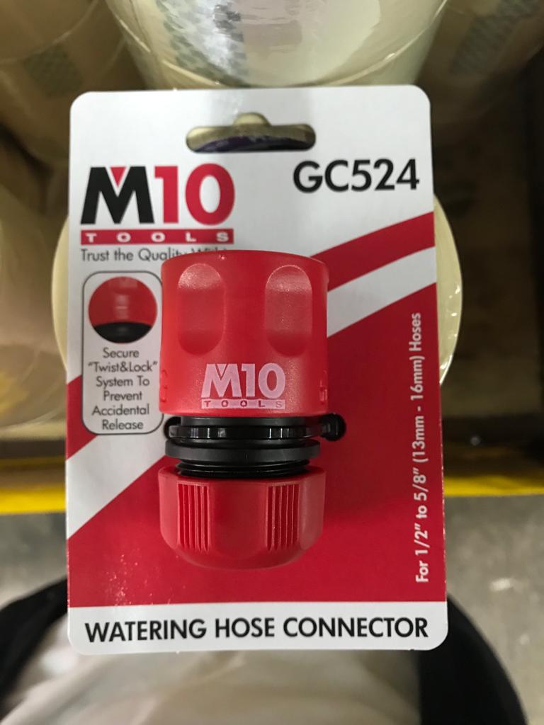 M10 GC524 1/2"-5/8" my Tap Connector (Card Type) | Model : 018-195-524 Watering Hose Connector M10 