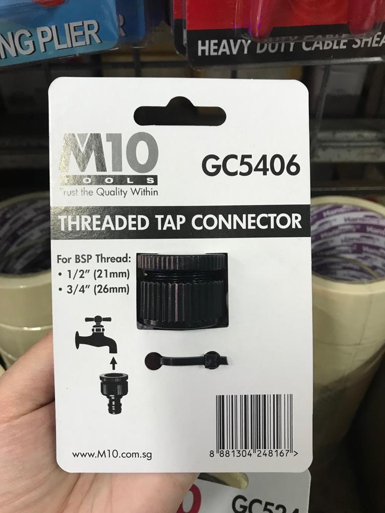 M10 GC5406 Threaded Tap Connector | Model : 018-195-5406 Tap Connector M10 