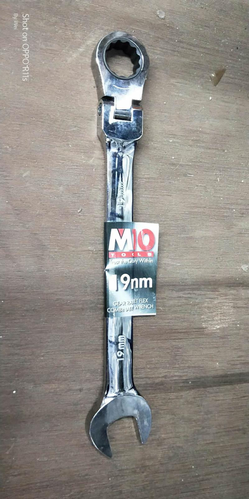 M10 Gear Ratchet Flexible Combination Wrench | Model : 005-057 | Size : 8mm - 26mm Ratchet Flexible Combination Wrench M10 