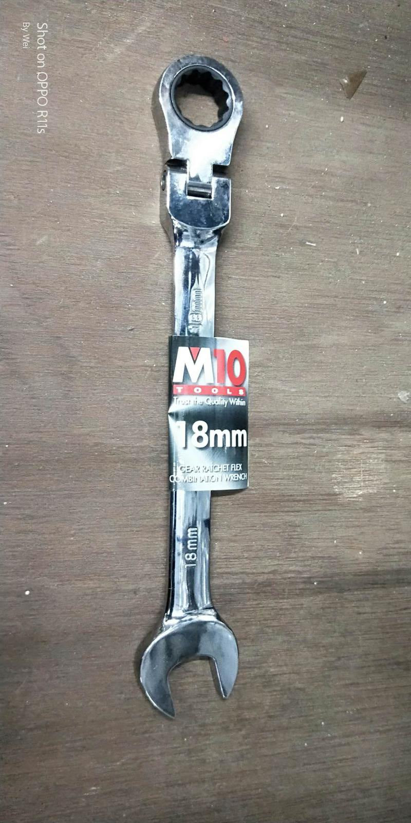 M10 Gear Ratchet Flexible Combination Wrench | Model : 005-057 | Size : 8mm - 26mm Ratchet Flexible Combination Wrench M10 