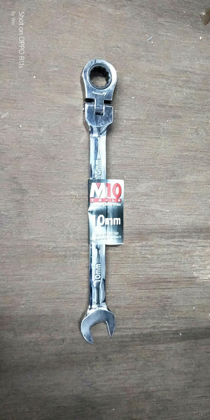 M10 Gear Ratchet Flexible Combination Wrench | Model : 005-057 | Size : 8mm - 26mm Ratchet Flexible Combination Wrench M10 