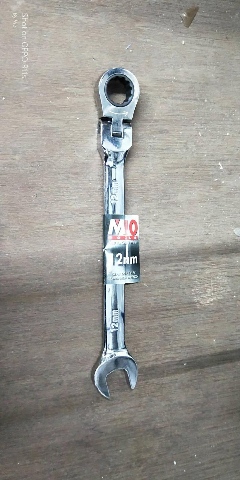 M10 Gear Ratchet Flexible Combination Wrench | Model : 005-057 | Size