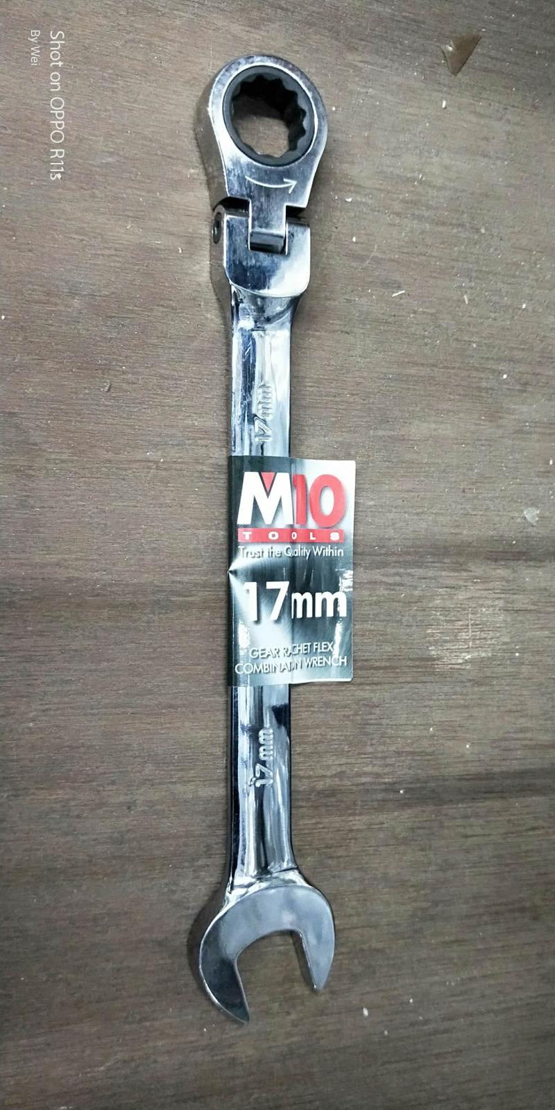 M10 Gear Ratchet Flexible Combination Wrench | Model : 005-057 | Size : 8mm - 26mm Ratchet Flexible Combination Wrench M10 