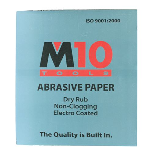 M10 Non Clogging (Dry Rub) White Abrasive Paper (Sand Paper) M10 