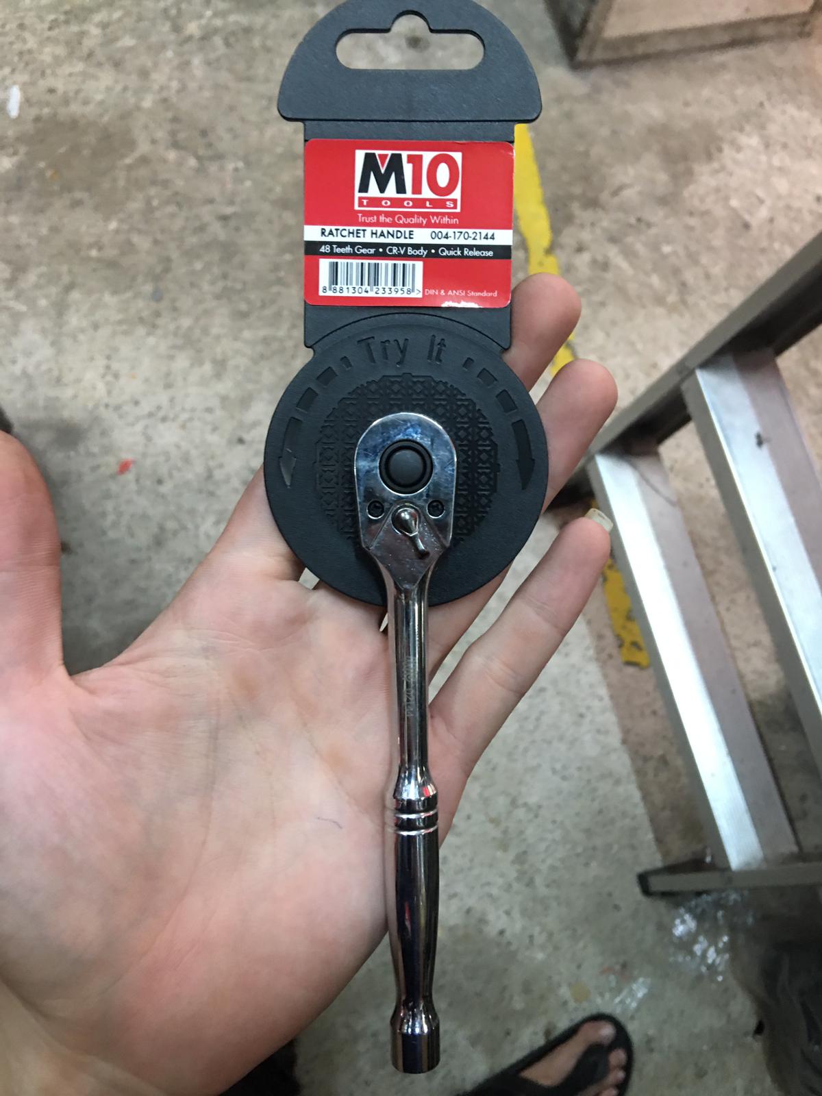 M10 Ratchet Handle with Quick Release| Drives : 1/4