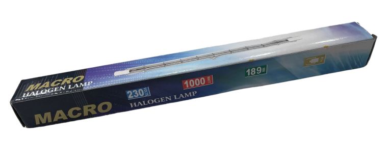 Macro Halogen Tube 1000W J189 | Model : TUBE-M1000 lamp Macro 