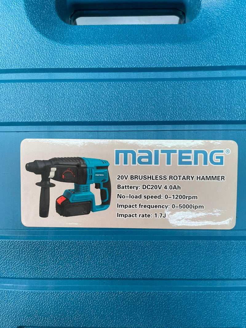 Maiteng 20V/4.0Ah Cordless Brushless Rotary Drill