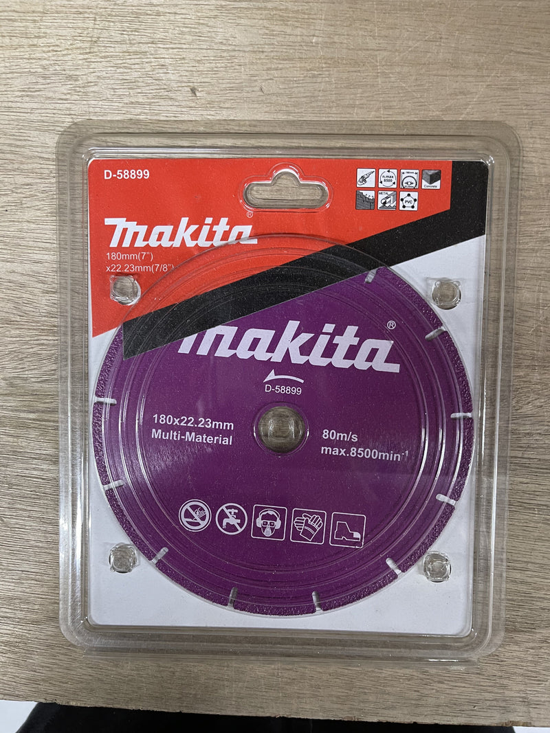 MAKITA 185mm Vacuum Brazed Diamond Wheel | Model: M*D-58899 Vacuum Brazed Diamond Wheel MAKITA 