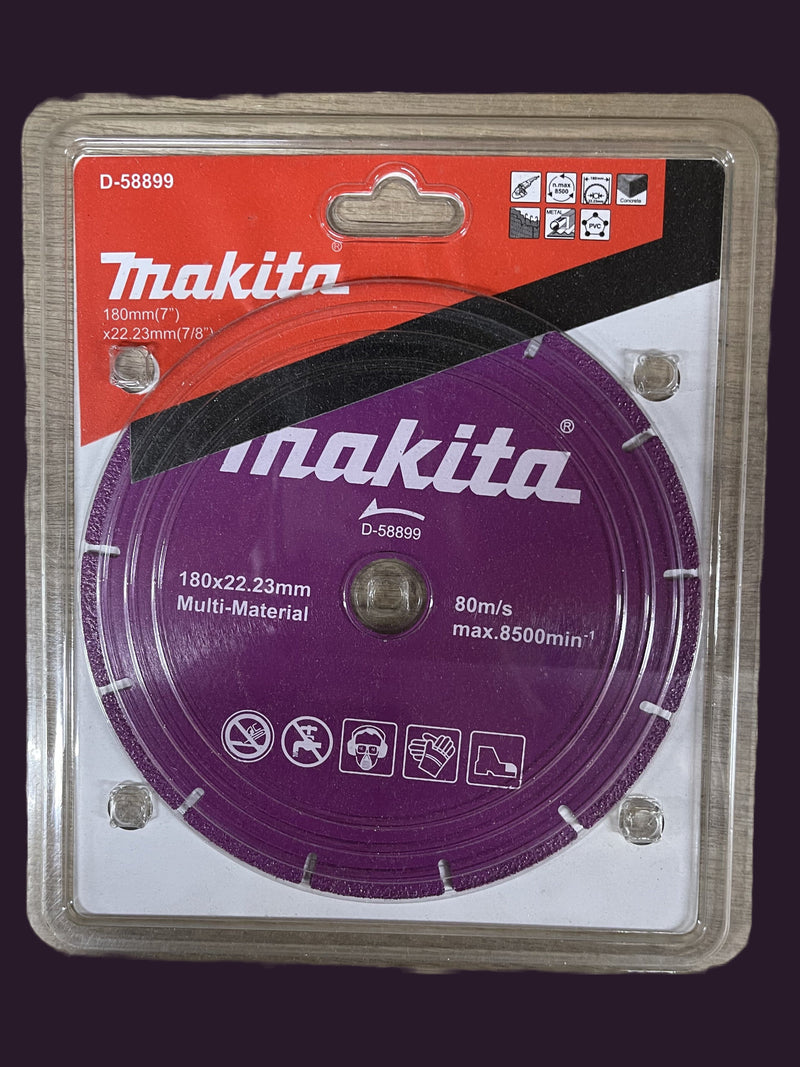 MAKITA 185mm Vacuum Brazed Diamond Wheel | Model: M*D-58899 Vacuum Brazed Diamond Wheel MAKITA 