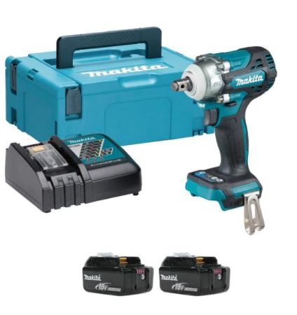 Makita 18V 330 N.m (1/2") Dc Impact Wrench BL | Model : M-DTW300 Impact Wrench makita 5.0Ah 