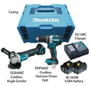 MAKITA 18V DC COMBO KIT | Model : DLX 2215 TJ, Includes (DHP 484+DGA 408) - Aikchinhin