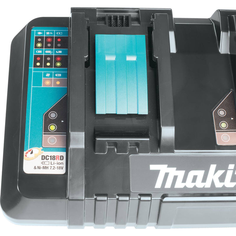 Makita 18V LXT® Lithium‑Ion Dual Port Rapid Optimum Charger | Model : M*196934-4 (DC18RD) Battery Charger MAKITA 