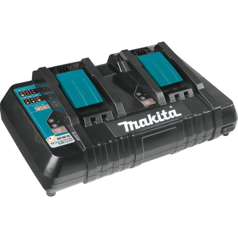 Makita 18V LXT® Lithium‑Ion Dual Port Rapid Optimum Charger | Model : M*196934-4 (DC18RD) Battery Charger MAKITA 