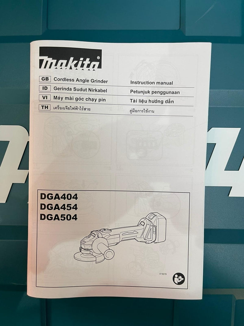 Makita 4" 18V (3.0Ah) Cordless Angle Grinder DGA404RFE | Model : M-DGA404RFE Angle Grinder MAKITA 