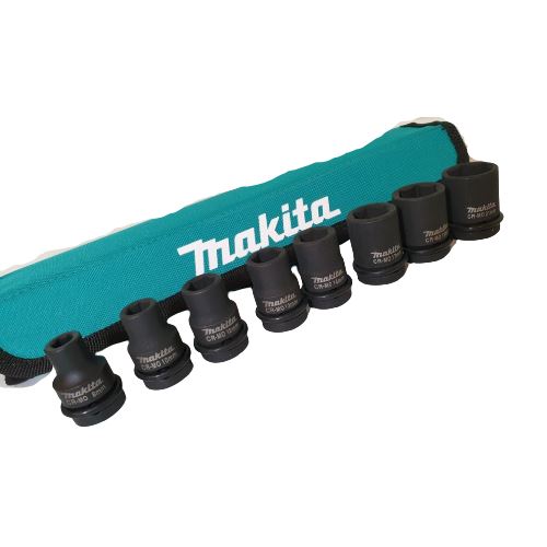 Makita 8 pcs Socket In Roll Up Pouch Set | Model : E-02989 Socket MAKITA 