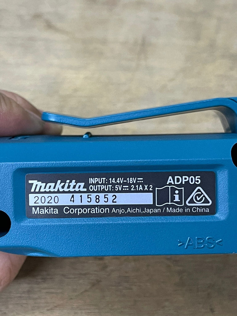 Makita ADP05 UBS Cordless Power Source Adapter | Model : M*ADP05 USB Adapters Makita 